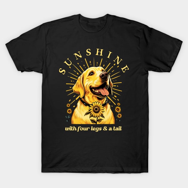 Golden Labrador Sunshine T-Shirt by kansaikate